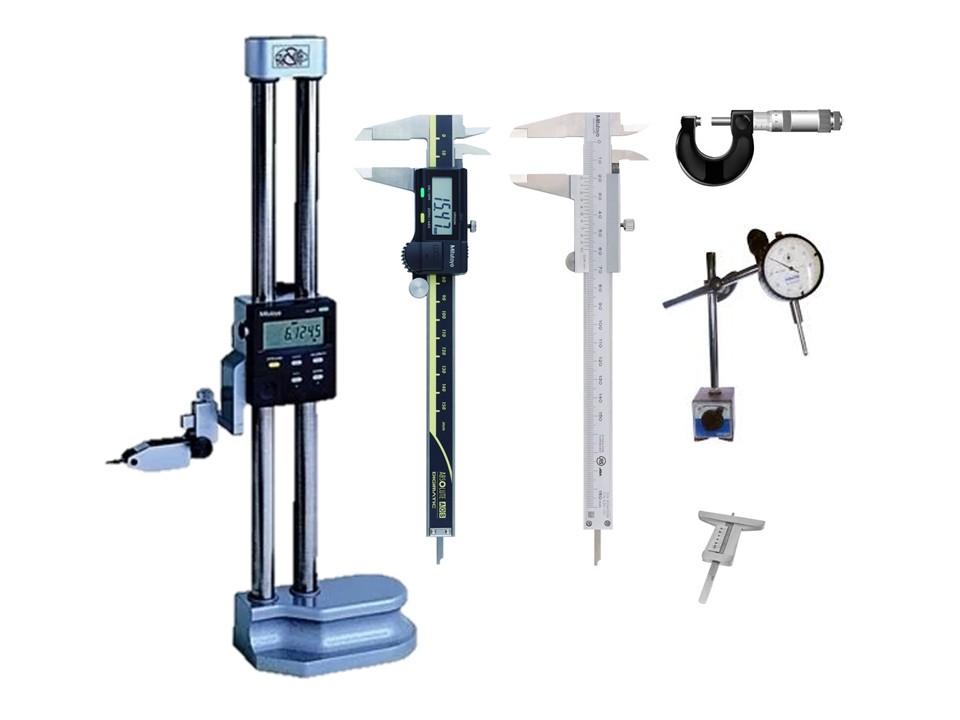 CALIPER, HEIGHT GAUGE, DIAL, MICROMETER
